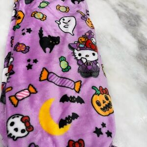Hello Kitty Purple Halloween Witch SOFT Blanket